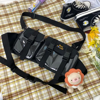 

2020 New Sports Style Men Waist Bag Multifunctional Fashion Chest Bag Female Cool Ins Korean Version Wild Student Crossbody Bag