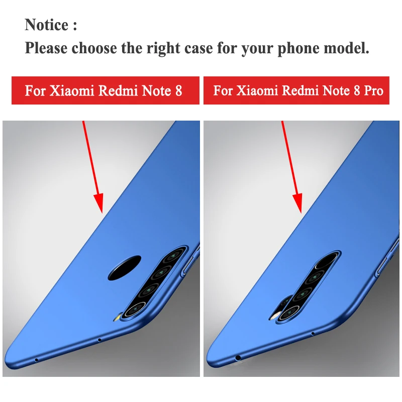 Redmi Note 8T чехол MSVII Матовый PC чехол для Xiaomi Redmi Note 8 Pro Чехол Xiomi Чехол-держатель с кольцом для Xiaomi Note 8T 7 8 Pro Чехол