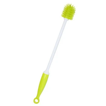 

Dishes Bottle Cleaning Brush Long Handle Scrubbing Milk Tool Home Rotating Baby Kids Kitchen 360-degree Plastic Washable