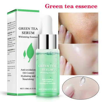 

High Quality Green Tea Lough Pore Corset Serum Facial Essence Moisturizing Brighten Skin Care Oil Control