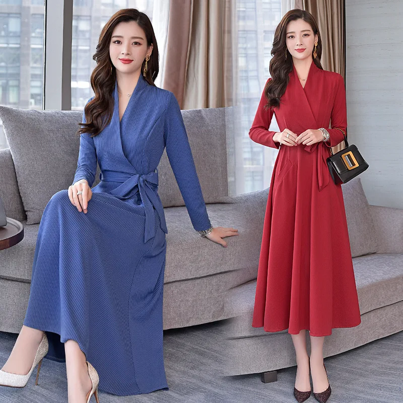 

Red Dress Women's 2019-Spring Clothing Long Long Skirts Very Fairy of Popular Retro Elegant Feminine Skirt