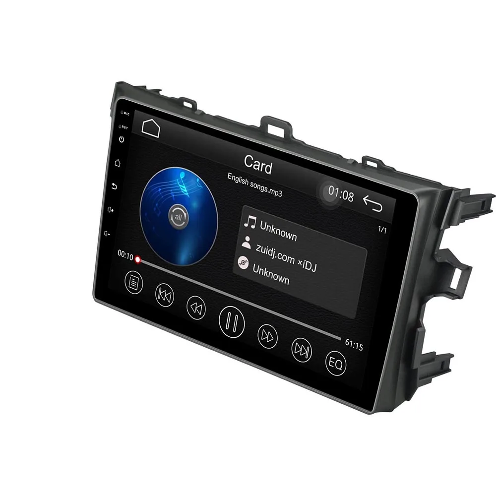 9 дюймов Автомобильная Мультимедийная система с carplay android автопроигрыватель для Toyota Corolla 2008-2011 RDS FM 1024x600 gps головное устройство радио