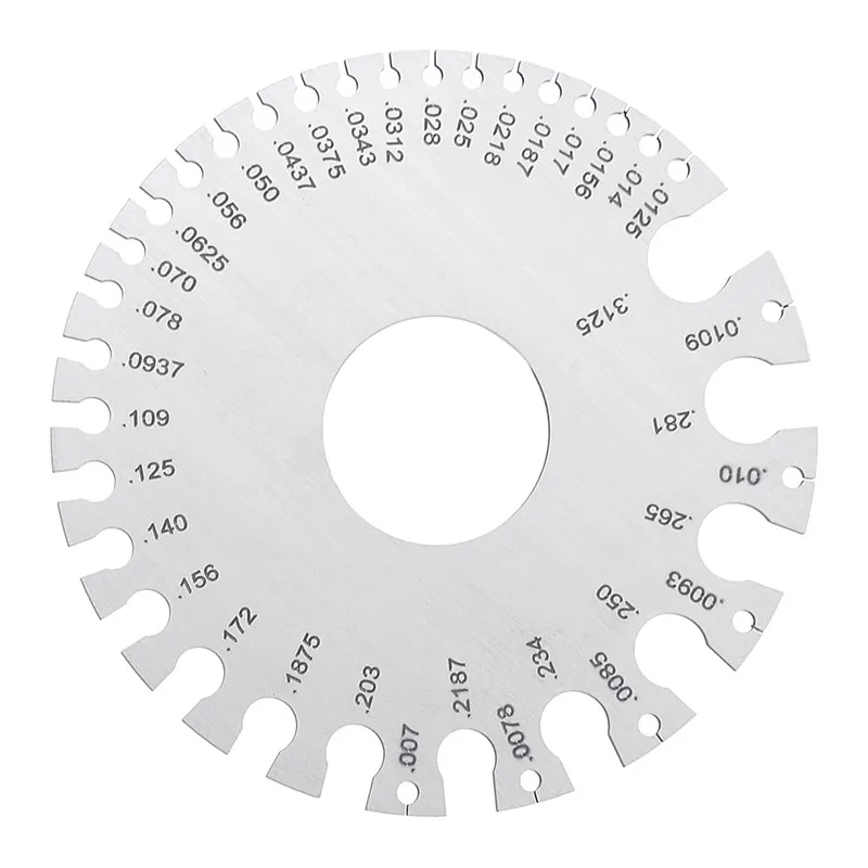DANIU 0-36 0,007-0,3125 проволока из нержавеющей стали Калибр круглый AWG SWG толщина Измерительный Провод Gage