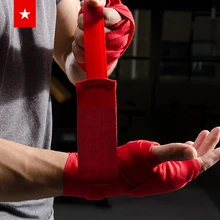 Без боли Нет усиления 2 шт. натуральный хлопок боксерский бандаж ручной вязки с песком защита рук борьбы тайского бокса галстук-бабочка наручный ремень с 3 м 5 м