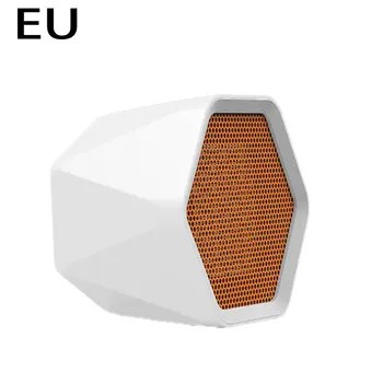 

600w Mini Hexagonal White Air Heater Office Heater Portable Electric Heater Rapid Heating Indoor Dormitory