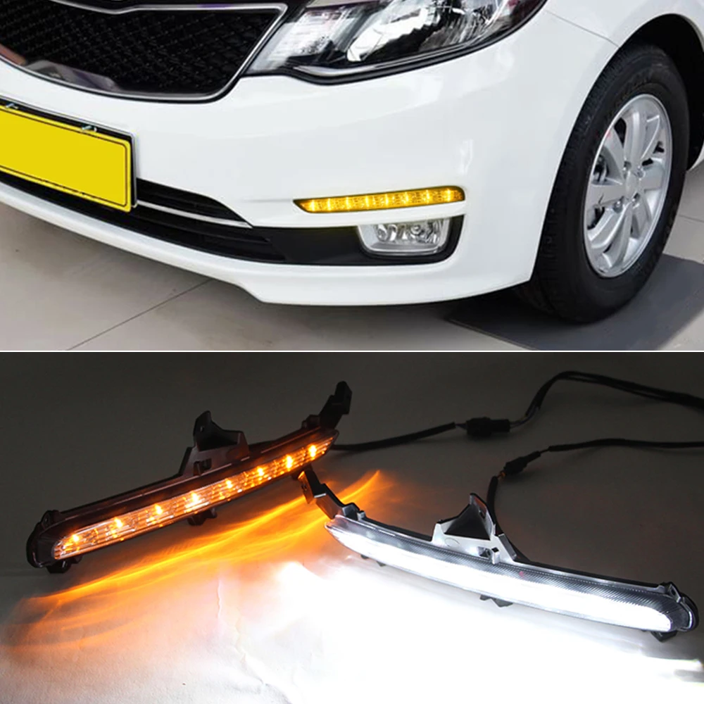 Автомобильный мигающий 1 комплект светодиодный ABS DRL дневный ходовой светильник