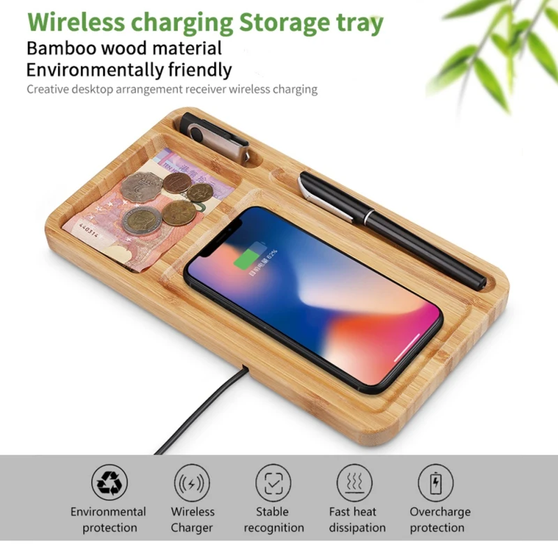 

Hot Wireless Charger Slim Wood Pad Charging Mat For IPhone 11/11 Pro/11 Pro Max Wireless Charger Mobile Phone Charger Charging