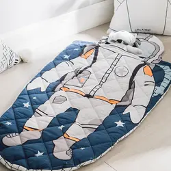 Модный детский спальный мешок, хлопковый спальный мешок, детское Хлопковое одеяло, демисезонный плед, 70*150 см, с принтом, BXX020