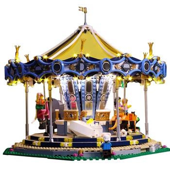

Vonado 10257 Battery Operated LED Light Building Block Modified Kit for Carousel 10257 Building Kit LED Included Only Stacking
