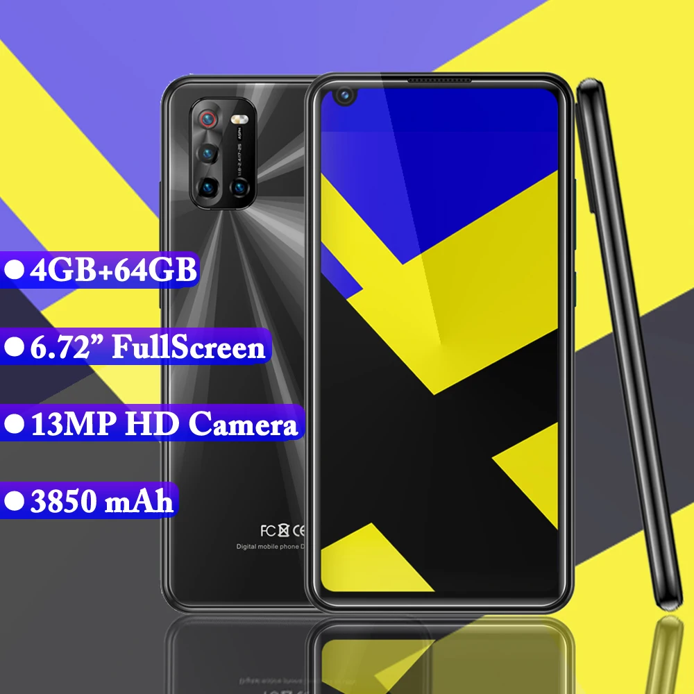 K30i смартфонов 4G Оперативная память 64 Гб Встроенная 6 72 дюймов 13mp 4Гб Celulares 4 ядра