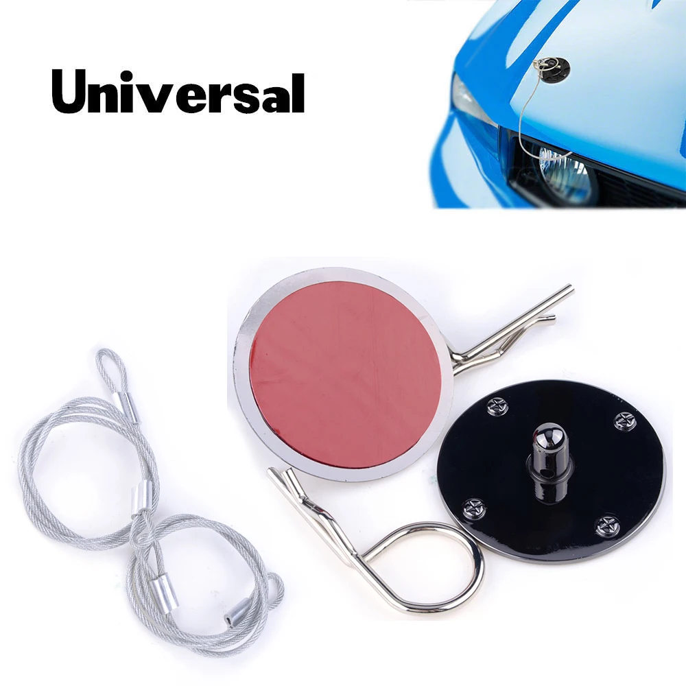 Universal Car Front Racing Bonnet Hood Pin Lock Appearance Kit 2pcs Safe Lock Aluminum Titanium/Silver/Color
