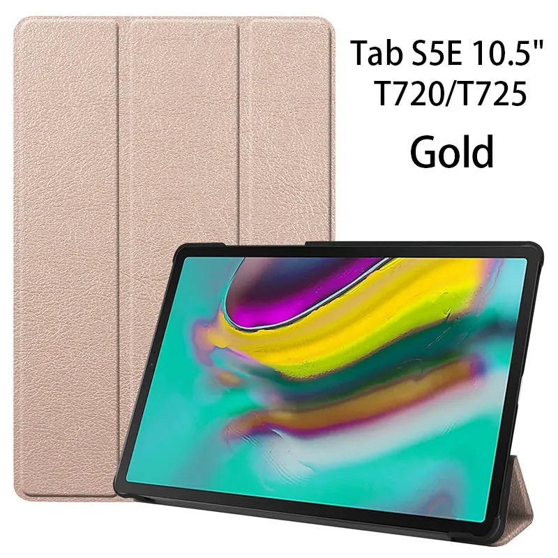 Чехол для планшета для Samsung Galaxy tab S5E SM-T720 SM-T725 выпуск Galaxy tab S5E 10," чехол для планшета - Цвет: Gold