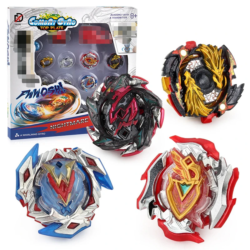 4 шт. Bey Blade Metal Fusion набор с 2 пусковыми установками и 1 ареной, Bay Blades GT Boys Toy Burst Turbo Spinning Tops Battle Games - Цвет: XD1683