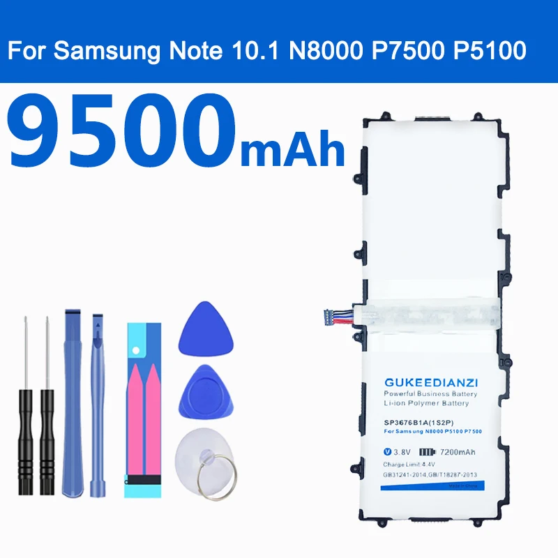 Аккумулятор для планшетов Samsung GALAXY Note 9500 Tab 2 GT N8000 N8010 N8020 P7500 P7510 P5100 P5113 10 1 мАч|tablet