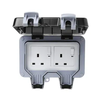 

Outdoor Wall Switch Socket IP66 Weather&Dust Proof Power Outlet UK Standard