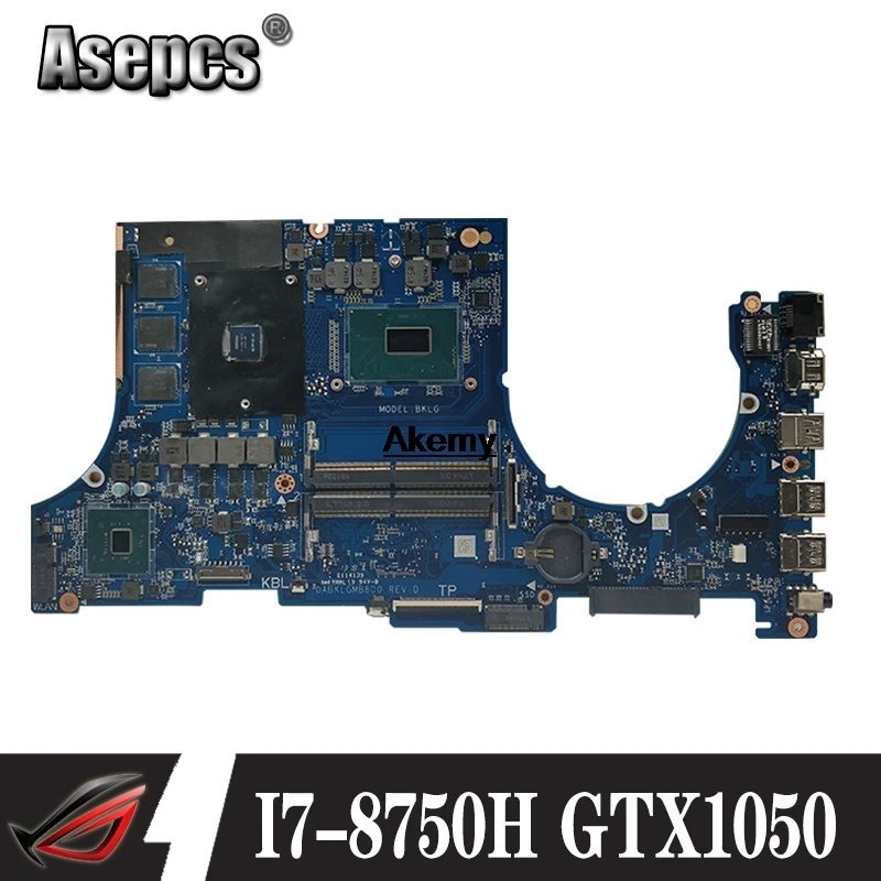 DABKLGMB8D0 материнская плата для ноутбука For Asus TUF Gaming FX504G FX80G оригинальная I7 8750H