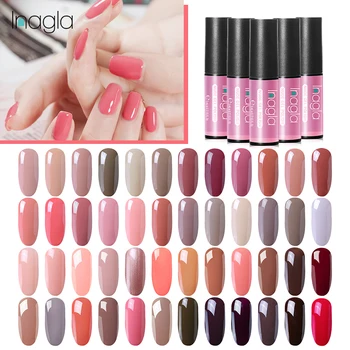 

Inagla Nail Gel Polish Newest Colors Semi Permanent Nail Polish Fast Dry Gel Varnish Coat Color Gelpolish Lacquer UV Lamp
