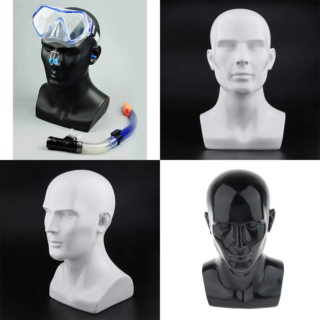 2x Shiny Styrofoam Head Wig Head Decoration Head Mannequin Head Mannequin Head, Stand For Wigs, Headphones, Caps, Ca. 57cm