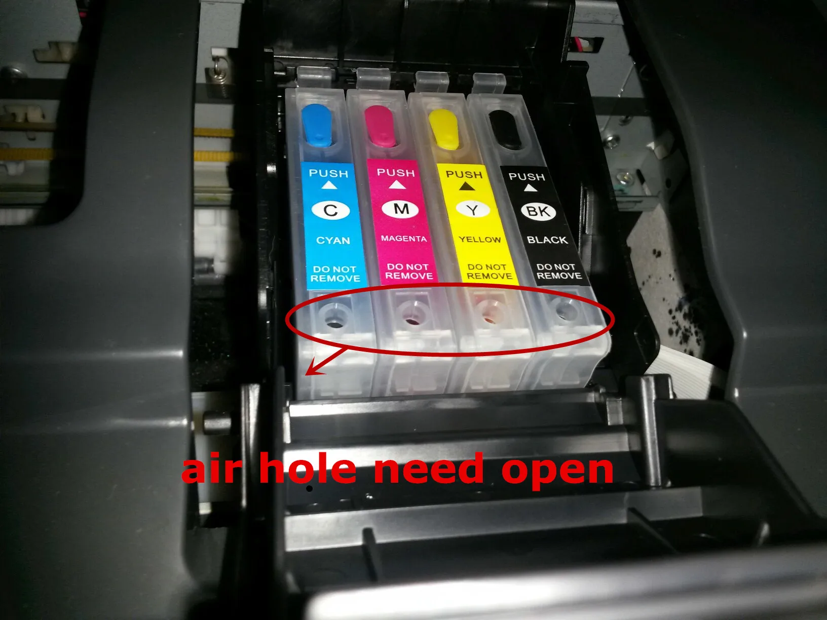 Cartucho de tinta recargable para impresora epson Stylus T25 TX123 TX125  TX133 TX135, chip de reinicio automático, T1351 + T1332 T1333 T1334,  135|ink cartridge filling machine|ink cartridge chinaink cartridges hp  c5180 -