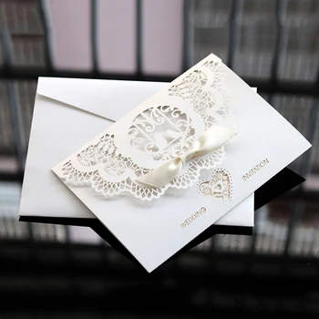 

10Pcs European wedding invitation letter wedding Laser hollow stamping greeting card Bird Butterfly invitation wholesale