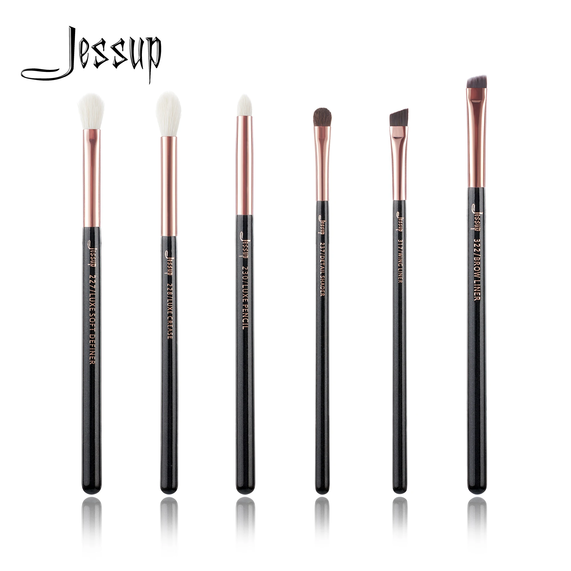 Jessup Eye Makeup Brush Set 6pcs Professional Makeup Brushes Set Eye