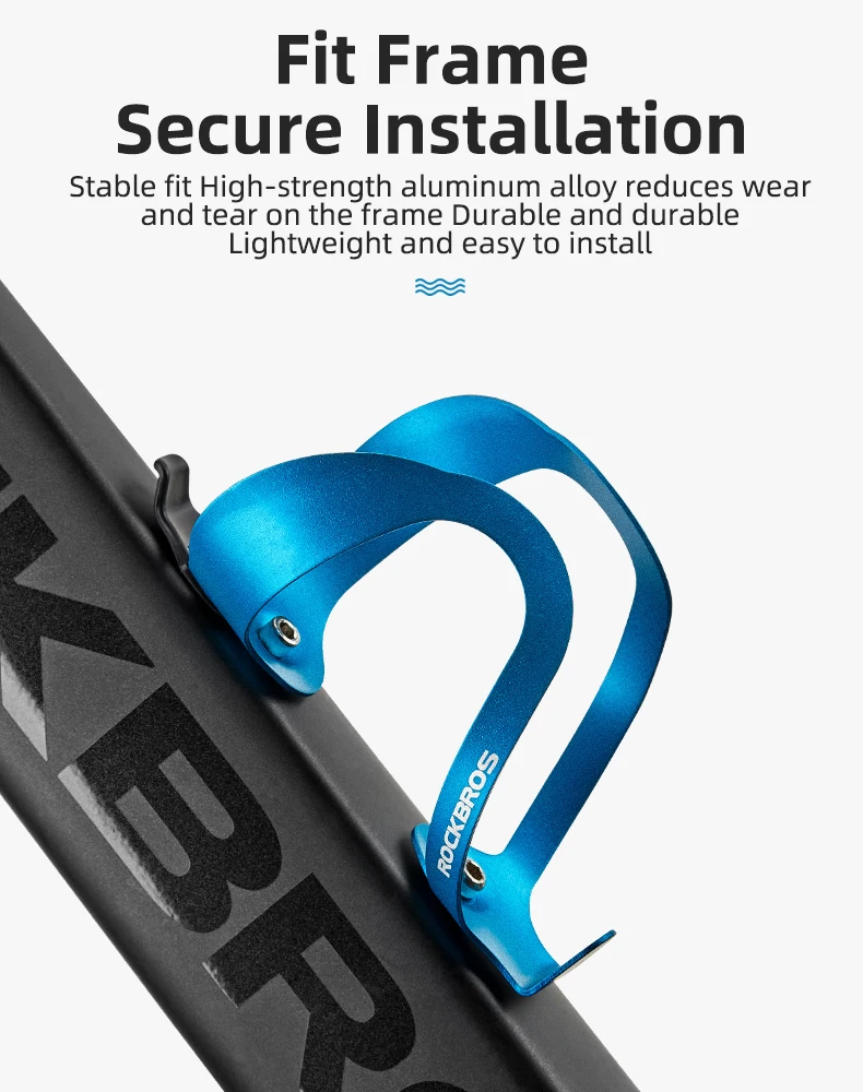 Description Picture 4 of itemROCKBROS Bicycle Aluminium Alloy Adjustable Water Bottle Cage Mountain Bike Cycling Bottle Holder Ultralight HandleBar Mount