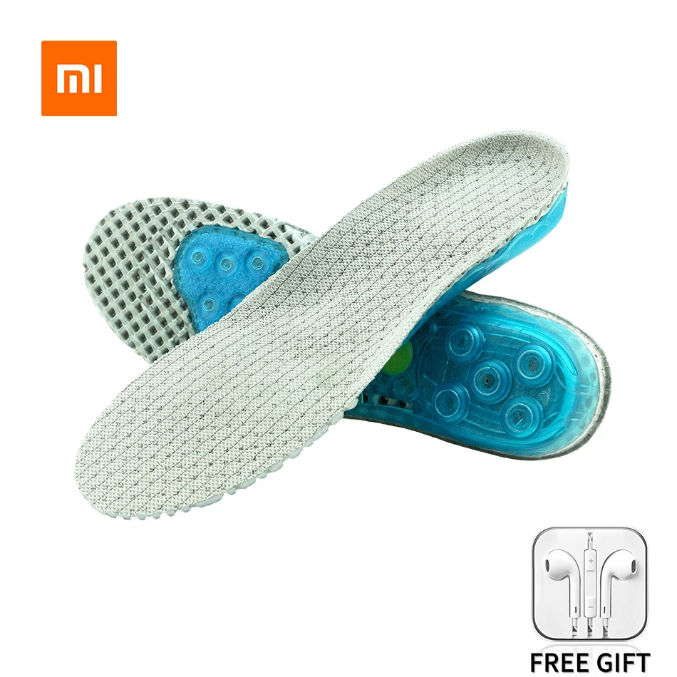 

Xiaomi Youpin Insoles Silicone Orthopedic Arch Support Insoles Unisex Breathable Sweat-absorbent Sneakers Big Size Sole Insoles