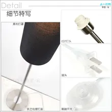 Винтажная лампа тканевый абажур Железный цветной торшер ламбадер