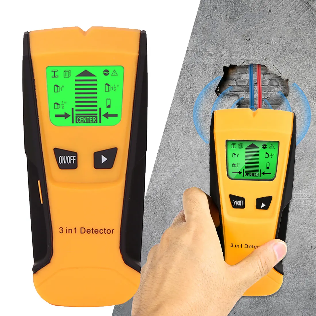 Generic Vastar 3 In 1 Metal Detector Find Metal Wood Studs Ac Voltage