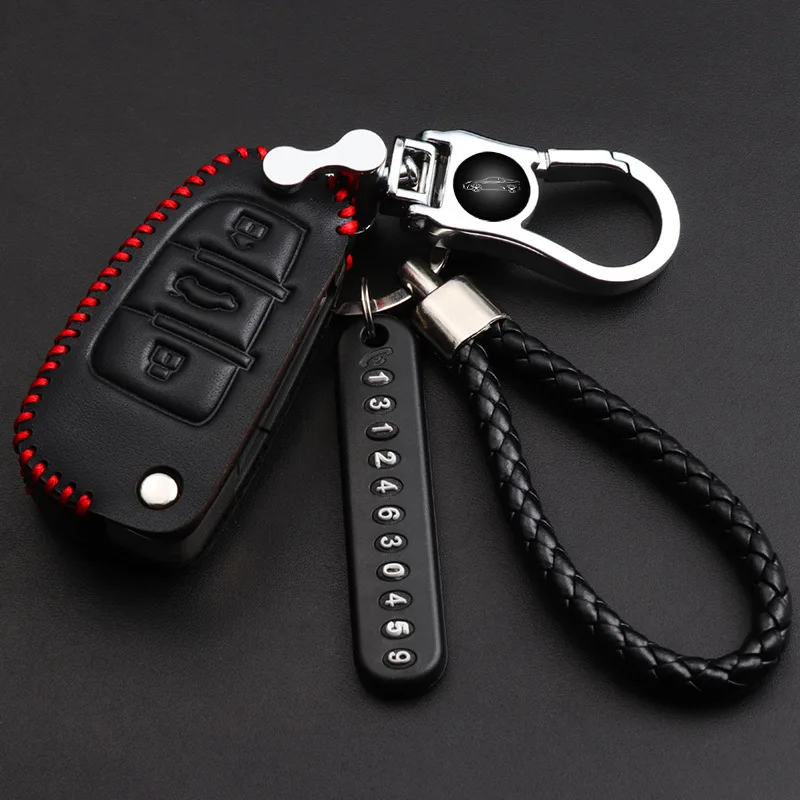 

JAC Refine S3 S4 Car Key Cover Only Refine M3M4/S2 Gallop K6 Remote Control Key Genuine Leather
