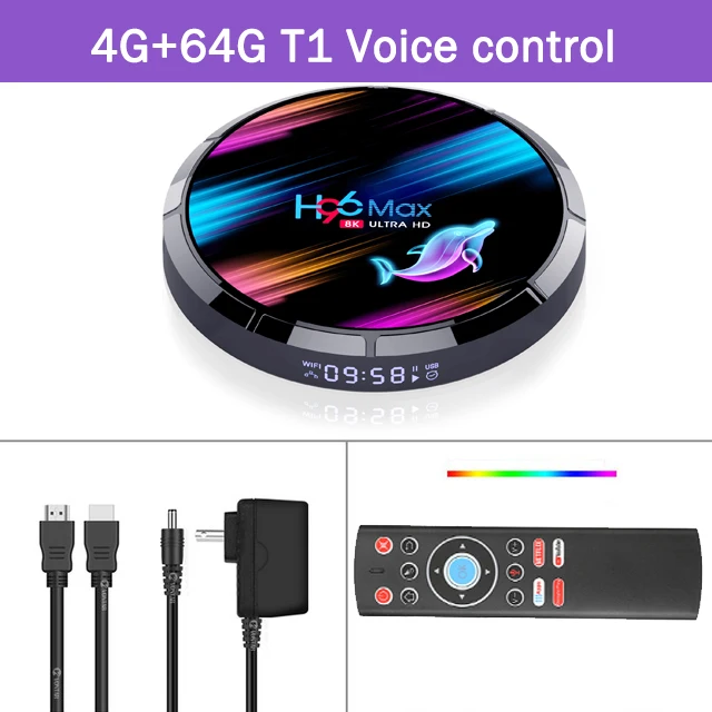 H96 Max X3 S905X3 Смарт ТВ приставка Android 9,0 верхняя коробка медиаплеер 5G двухдиапазонный Wifi H96Max 4G 32G/64G 4K HDR max светодиодный приставка - Цвет: 4G 64G T1
