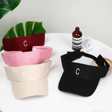 Папа шапки Милая буква C бейсбольная Регулируемая Кепка Хип-хоп для мужчин и женщин Повседневная шляпа черный розовый винный красный