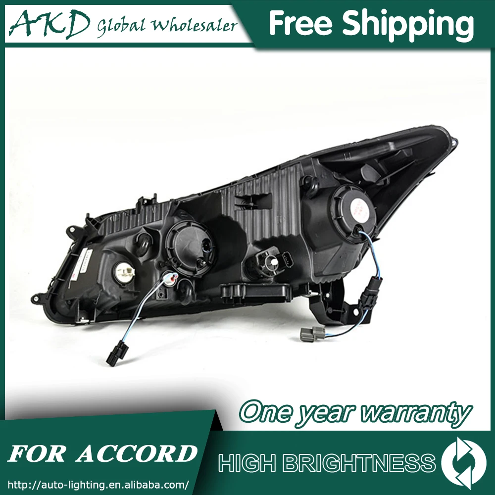 Головной светильник s для автомобиля Honda Accord 2008-2012 Accord DRL Дневной ходовой светильник светодиодный Биксеноновая лампа противотуманный светильник s аксессуары для автомобиля