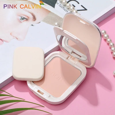 

Natural Face Powder Mineral Foundations Oil-control Brighten Concealer Whitening Make Up Pressed Powder With Puff