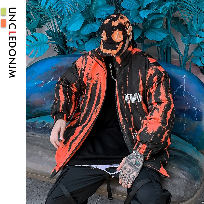 UNCLEDONJM пуховые парки с хлопковой подкладкой уличная одежда в стиле хип-хоп