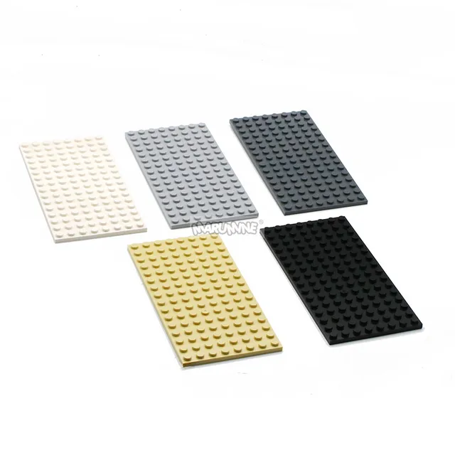 MARUMINE 8x16 Dots Base Plate Particles Building Blocks Compatible 92438 MOC Classic Bricks Accessories DIY Toys for Boys Girls 4