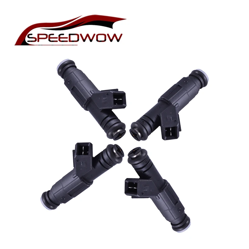 

SPEEDWOW 4pcs 850cc Fuel Injector Nozzle 1Hole Fuel Spray Nozzle EV1 High Impedance Auto Spare Parts