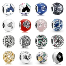 PDB ZZ 40 RLLEN925 Стерлинговое Серебро, 1:1, модное круглое ювелирное изделие из бисера, подходит для DIY браслета, женское ювелирное изделие, подарок