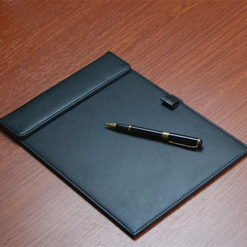 Розовый Офисная кожаная папка a4 коврик для совещаний книга WordPad отель мочи знак книга - Цвет: Розовый