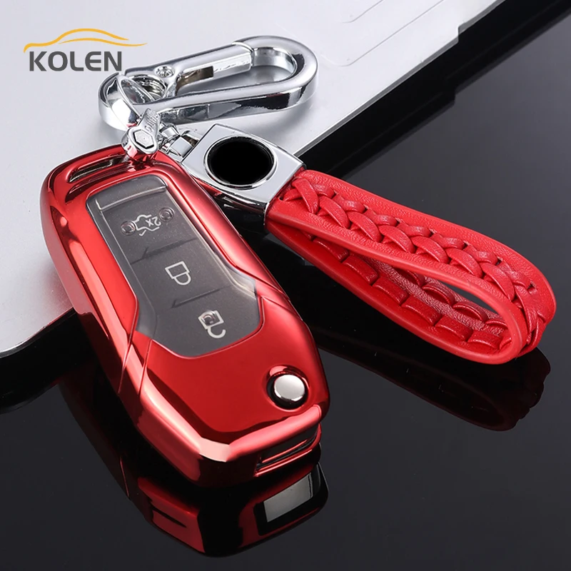 Soft TPU Car Remote Key Case Cover For Ford Fusion Mondeo Fiesta Escort Ranger Focus MK3 KUGA Ecosport Holder Shell Accessories - H050098e6b6554fb9bf5806220de76399l
