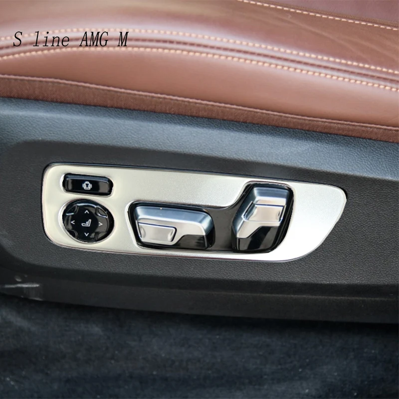 Car Styling Seat Adjustment Button Panel Switch Trim Decoration Sticker For Bmw X5 G05 Interior Stainless Steel Auto Accessories Interior Mouldings Aliexpress