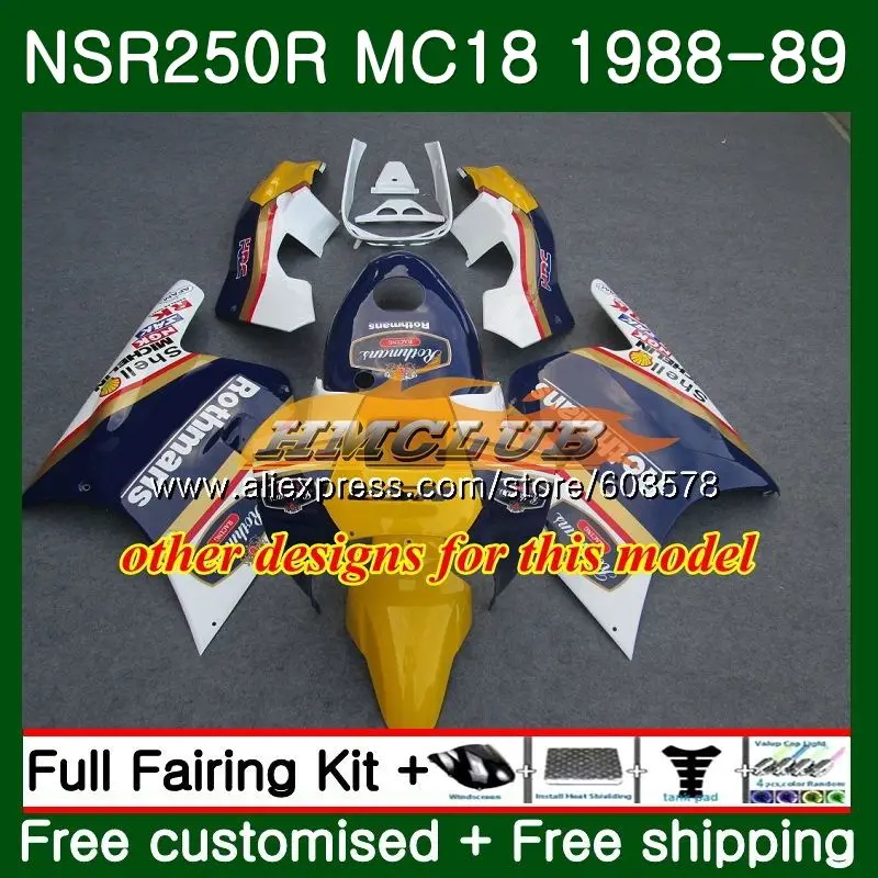 Комплект для HONDA NSR 250 R MC18 PGM2 СМП 250R NS250 NSR250R 1988 1989 Топ красный, белый 100CL. 2 MC16 NSR250 R RR NSR250RR 88 89 обтекатель