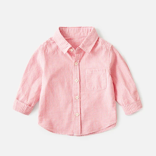 Рубашка в клетку для мальчиков; сезон весна-осень; рубашка из чистого хлопка с длинными рукавами; Новинка года; тонкое детское осеннее платье - Цвет: Q