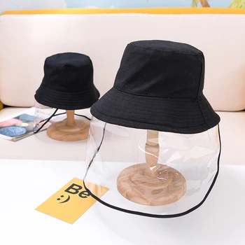 

Baby Anti-Droplet Saliva Empty Top Hat Anti Mask Safety Face Protection Proof Mask UV Protection Sun Hat