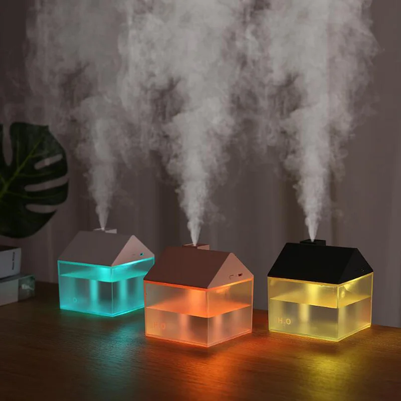 

3 in 1 250ml Mini House Humidifier Ultrasonic Car Humidifiers with USB LED Lamp Mini USB Fan Mist Maker Office Air Purifier