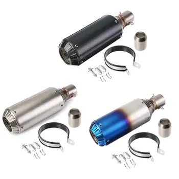 

New 38-51mm Universal Motorcycle Exhaust Muffler Pipe with Silencer Stainless Steel For Yamaha YZF R6/Honda/Kawasaki/Escape moto