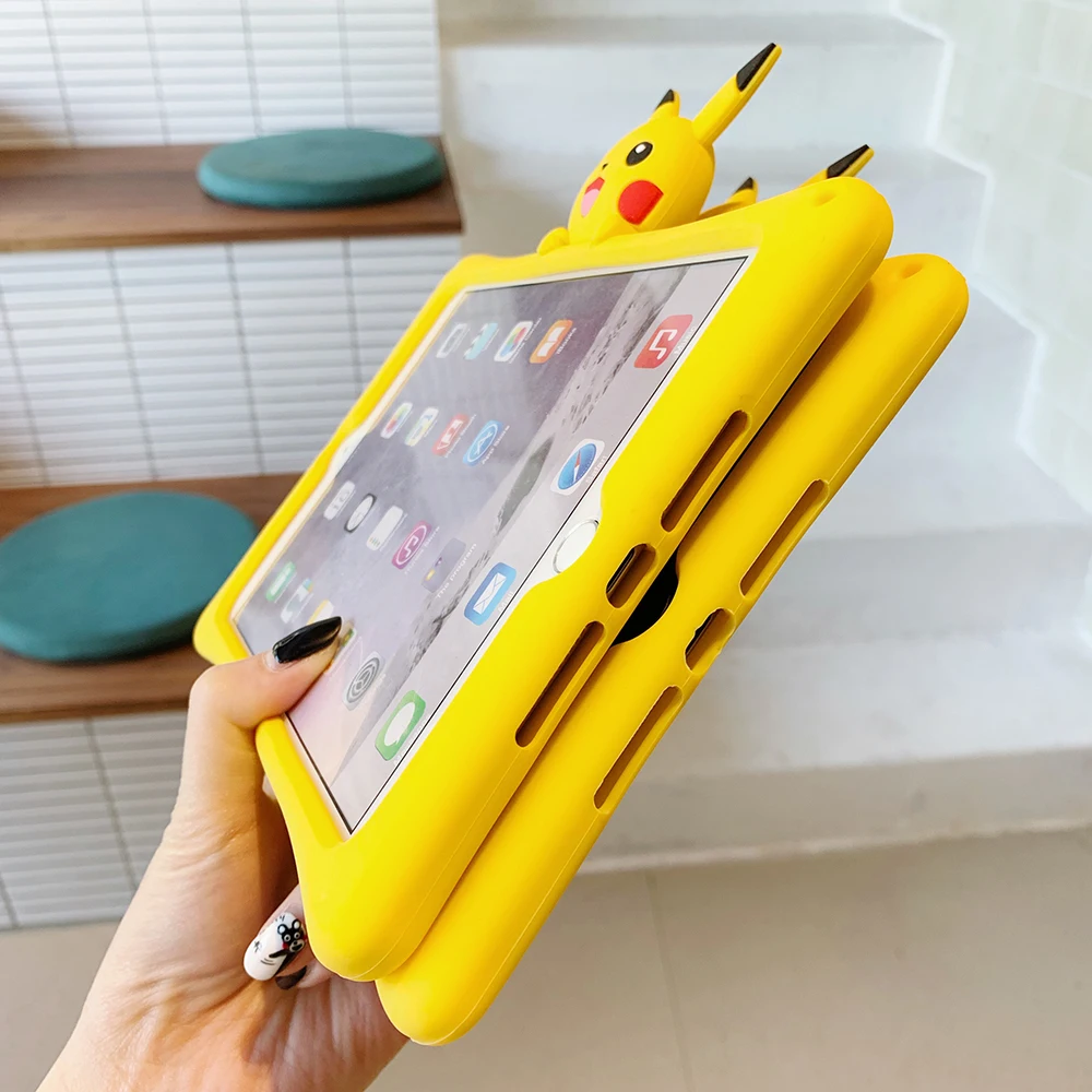 Детский противоударный безопасный Чехол с изображением Пикачу для iPad Mini 7,", чехол для планшета с мультяшным рисунком для нового iPad 10,2 iPad Air 2 iPad 10,5