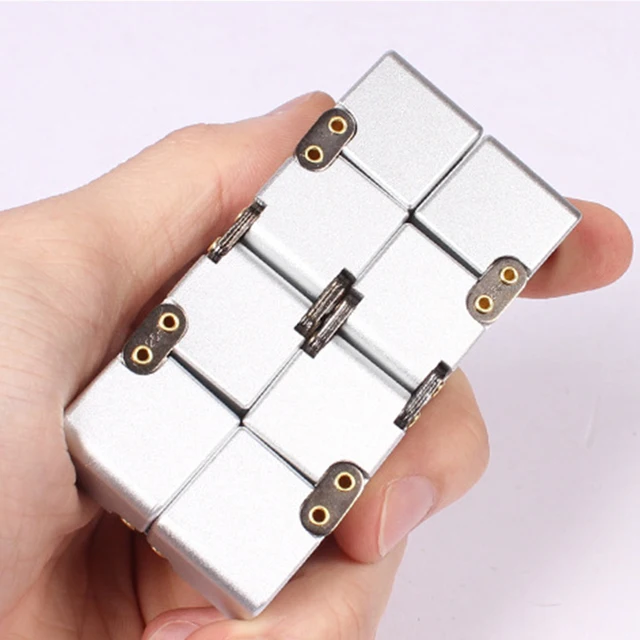 Fidget Infinity Cube Anxiety Stress Relief Fidget Toy Puzzle Cube Finger Plaything Infinite Conversion Blocks 3