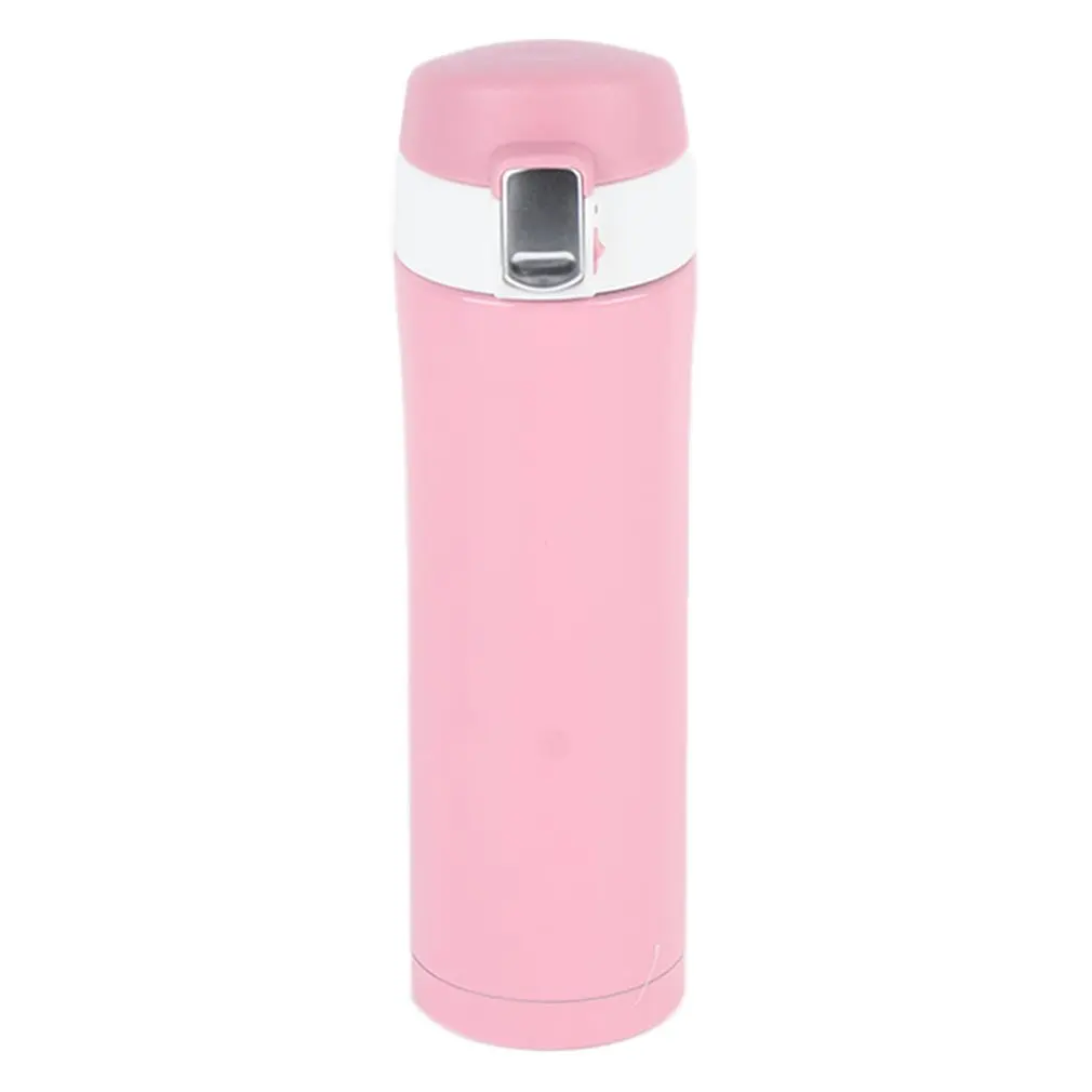 

500ML Compact Size Stainless Steel Insulated Vacuum Water Bottle Men Women Office Travel Car Drink Water Mug Bottle