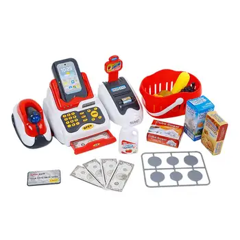 

1 Set Play House Toy Pretend Cosplay Role Play Plastic Cash Register Toy for Children